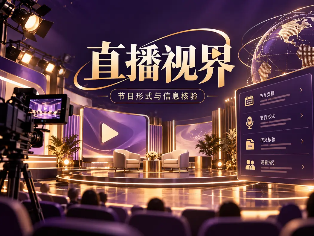 直播节目与时间信息主题配图